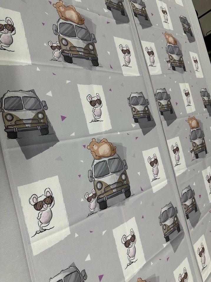 65x200 Çift Kanat Fon Perde - Görsel 4