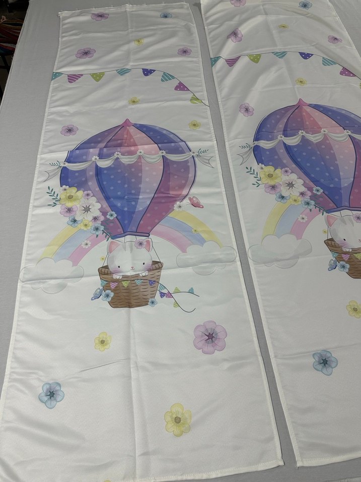 65x200 Çift Kanat Fon Perde - Görsel 3