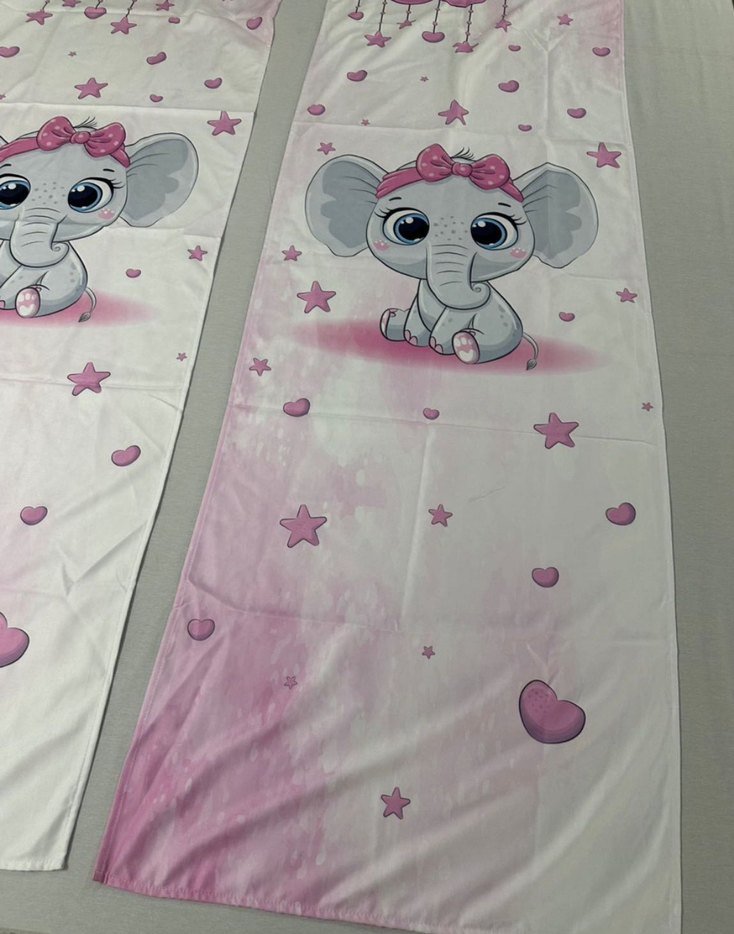 65x260 Çift Kanat Fon Perde - Görsel 2