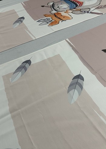 65x260 Çift Kanat Fon Perde - Görsel 5