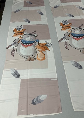 65x260 Çift Kanat Fon Perde - Görsel 3