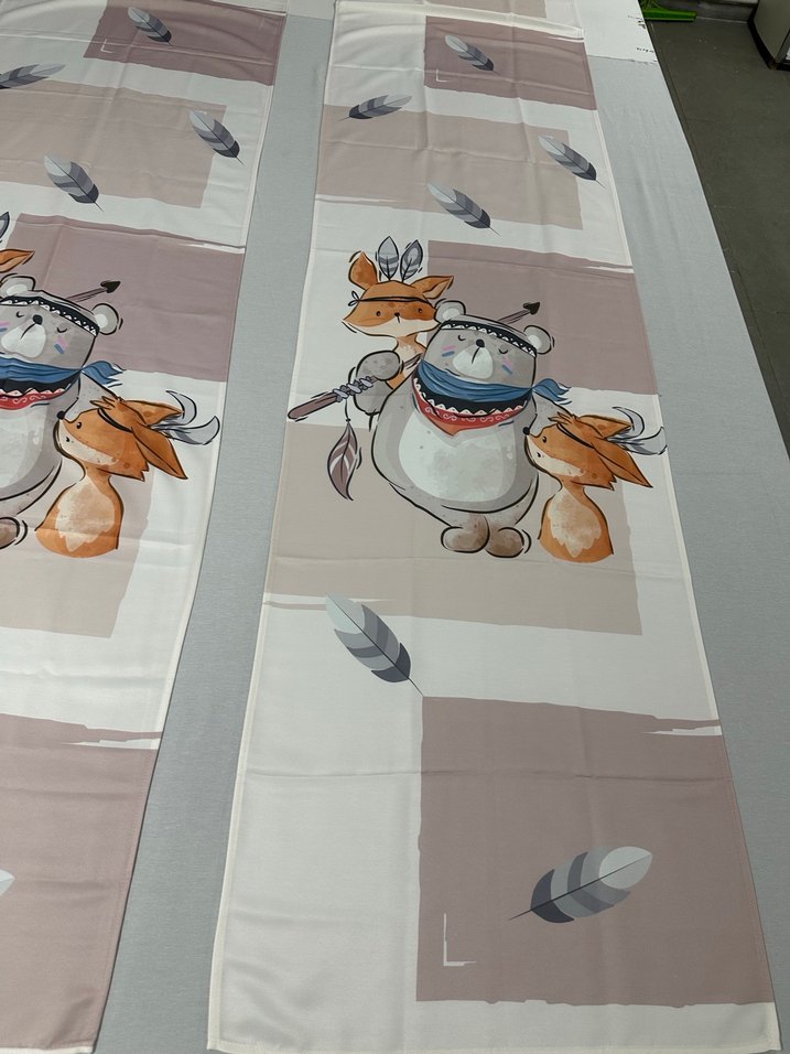 65x260 Çift Kanat Fon Perde - Görsel 2