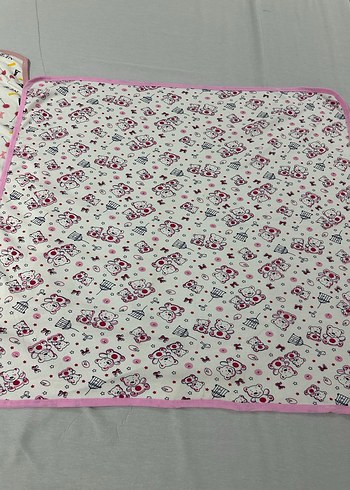 3'lü Müslin Kumaş Bebek Battaniyesi 80x80 cm - Görsel 4