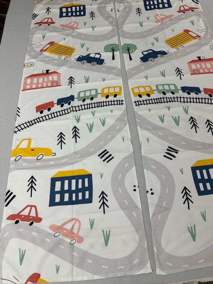 65x200 Çift Kanat Fon Perde - Görsel 3