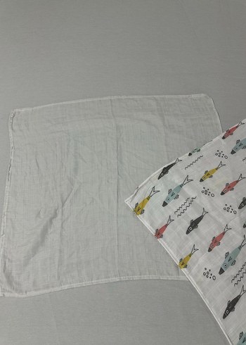 2'li müslin kumaş bebek örtüsü - Görsel 2
