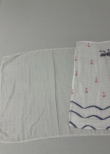 2'li Müslin Kumaş Bebek Örtüsü - Görsel 2