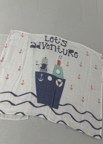 2'li Müslin Kumaş Bebek Örtüsü - Görsel 3