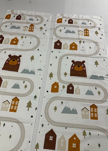 65x200 Çift Kanat Fon Perde - Görsel 4