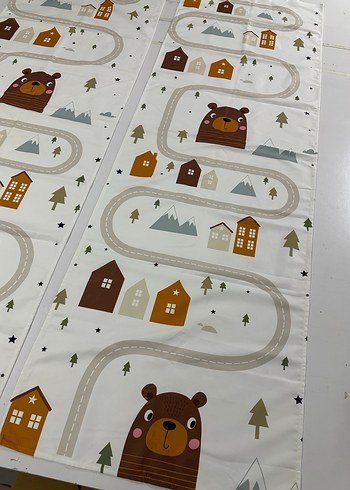 65x200 Çift Kanat Fon Perde - Görsel 3