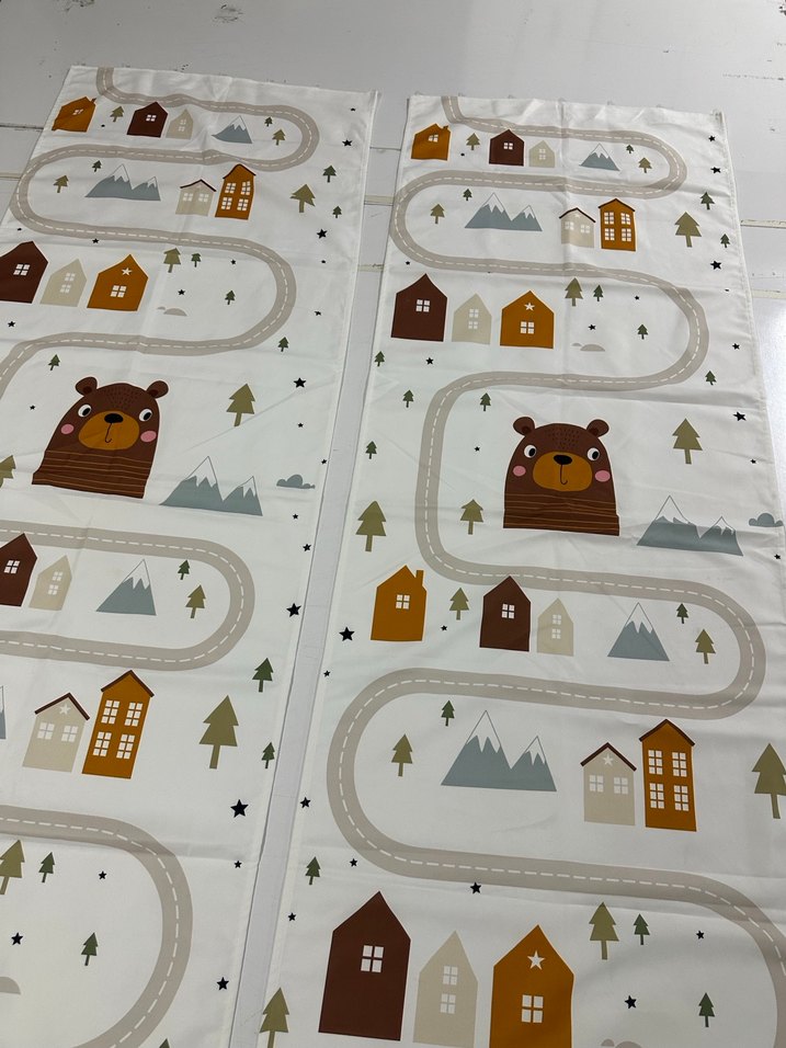 65x200 Çift Kanat Fon Perde - Görsel 4