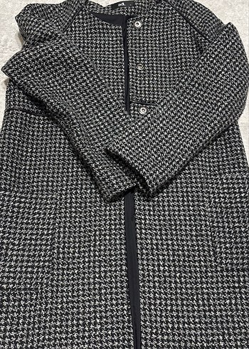 Düğmeli Uzun Kadın Kaban - Görsel 2