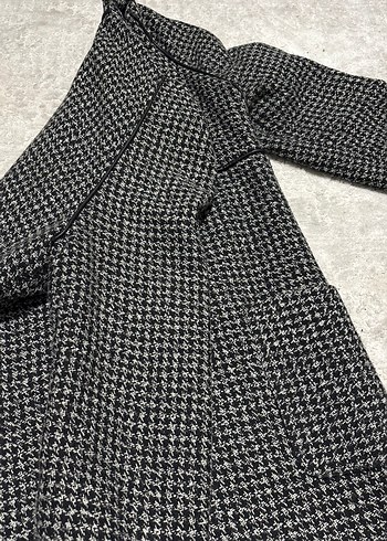 Düğmeli Uzun Kadın Kaban - Görsel 3