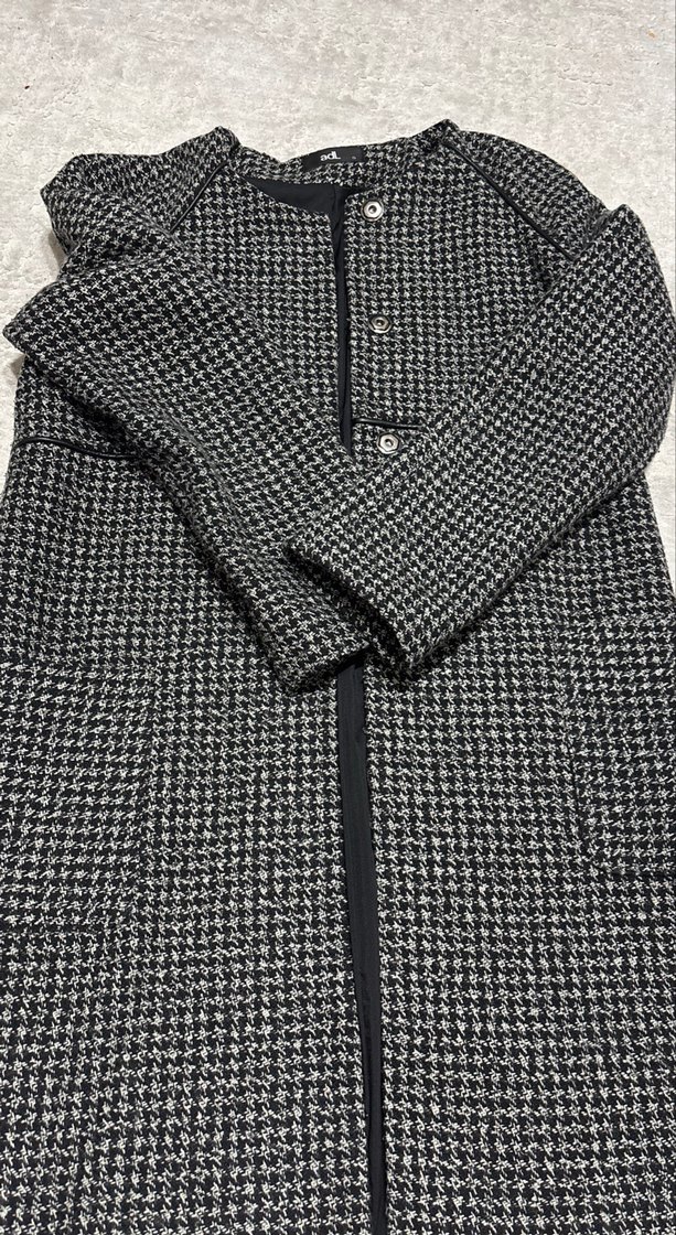 Düğmeli Uzun Kadın Kaban - Görsel 2