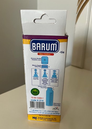 Bordo Barum Bebek Biberonu 150 ml - Görsel 3