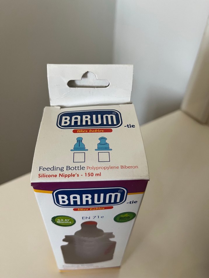 Bordo Barum Bebek Biberonu 150 ml - Görsel 2