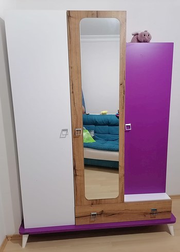 Mor ve Beyaz Çocuk Dolabı - Görsel 3