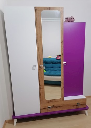 Mor ve Beyaz Çocuk Dolabı - Görsel 2