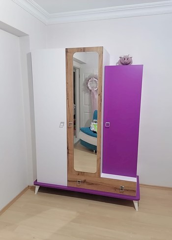 Mor ve Beyaz Çocuk Dolabı - Görsel 6