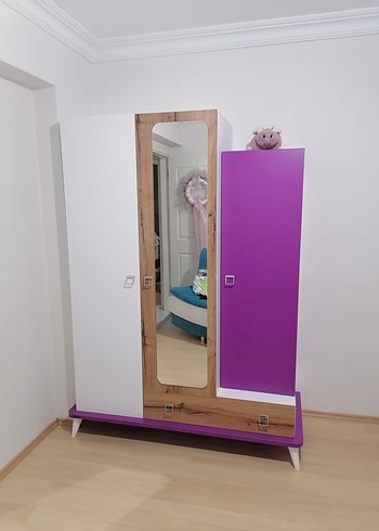 Mor ve Beyaz Çocuk Dolabı - Görsel 5