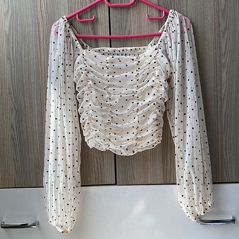 BERSHKA TÜL BLUZ