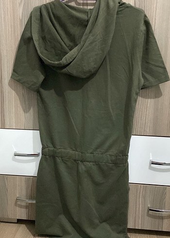 KAPSYONLU ASKER YEŞİLİ ELBİSE - Görsel 5