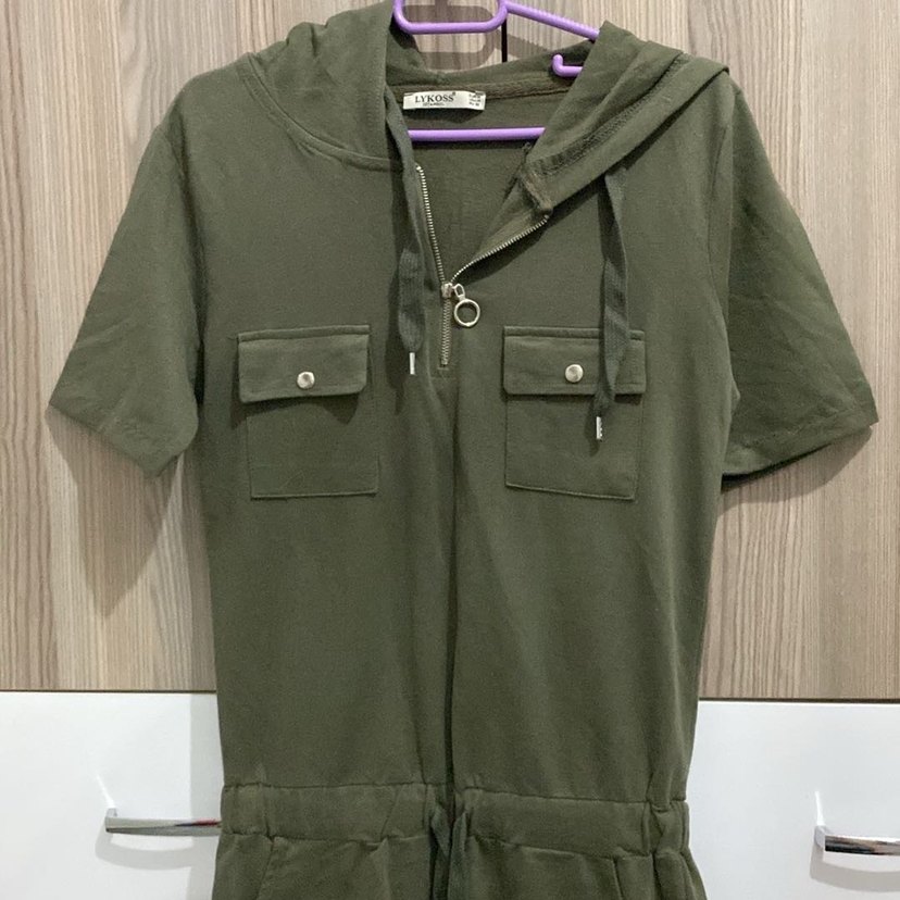 KAPSYONLU ASKER YEŞİLİ ELBİSE - Görsel 2