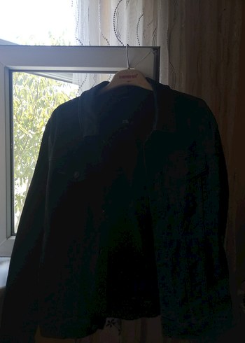 River Island Siyah Düğmeli erkek Kot Ceket
