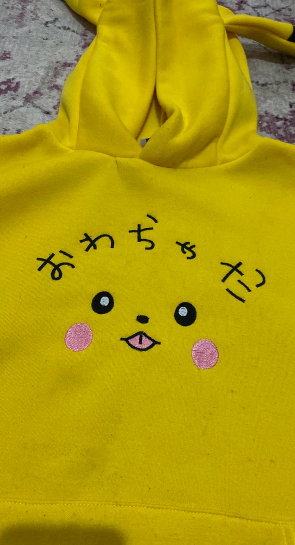 Kapüşonlu Sarı Baskılı Kadın Sweatshirt - Görsel 5