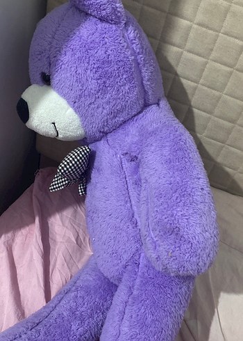 Mor Peluş Ayıcık Oyuncak - Görsel 3