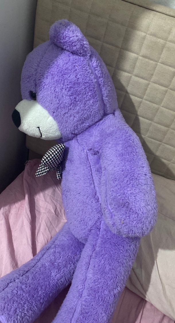 Mor Peluş Ayıcık Oyuncak - Görsel 3