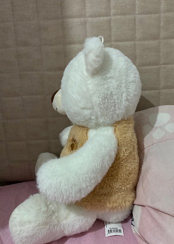 Beyaz ve Bej Peluş Ayıcık Oyuncak - Görsel 2