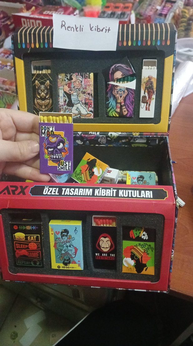 Renkli Özel Tasarım Kibrit Kutuları - Görsel 2