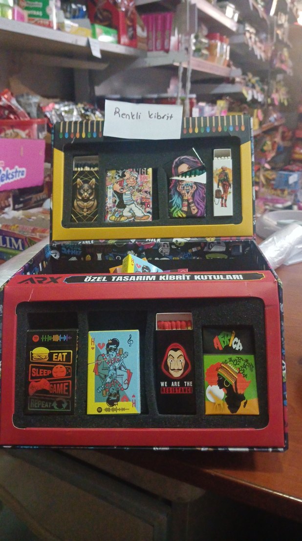 Renkli Özel Tasarım Kibrit Kutuları - Görsel 3