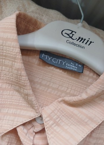 Bej Keten Kadın Gömlek - Görsel 2