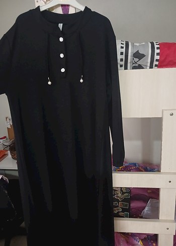 Siyah Uzun Elbise - Görsel 6