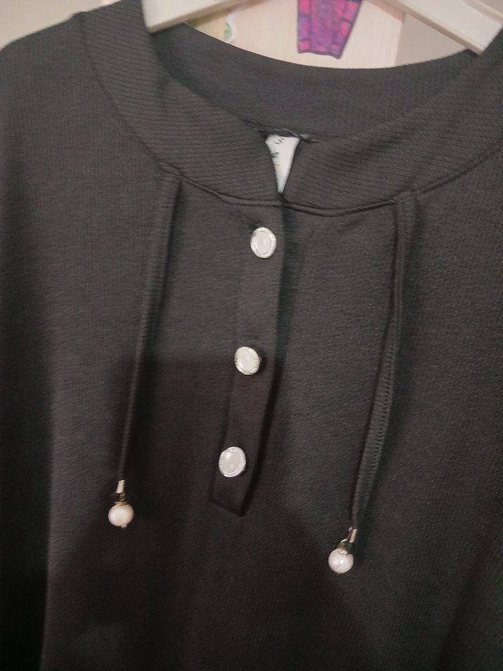 Siyah Uzun Elbise - Görsel 4