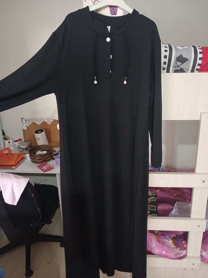 Siyah Uzun Elbise - Görsel 3