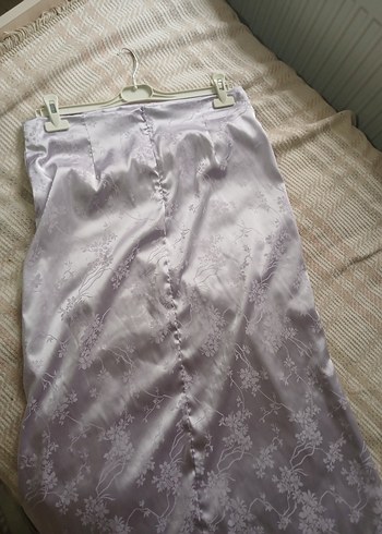 Saten midi etek - Görsel 6