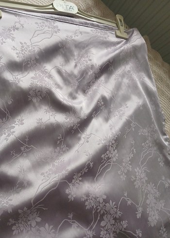 Saten midi etek - Görsel 2