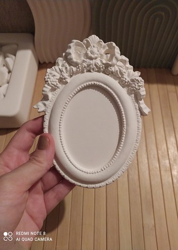 Beden Dekoratif Kurdele Kabartmalı Vintage Çerçeve