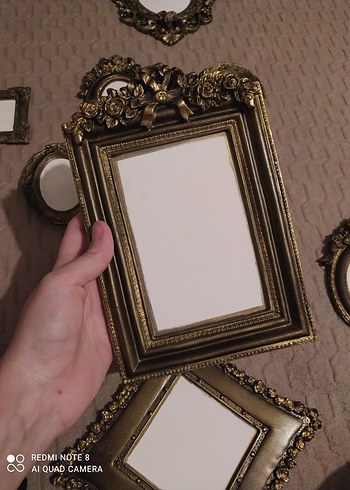 Dekoratif Vintage Kurdele Kabartmalı Çerçeve