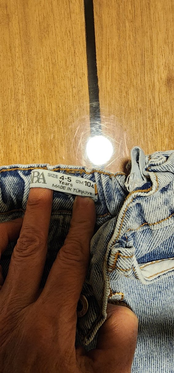 Zara kız çocuk Renkli Nakışlı Düğmeli Kız Kot Şort - Görsel 4