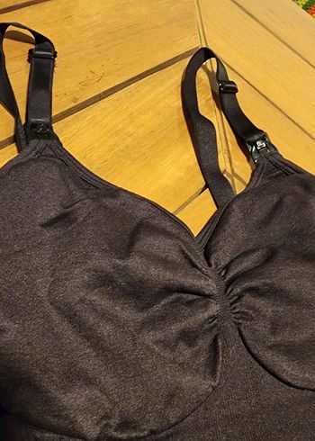 Siyah Göğüs Destekli Emzirme Korsesi - Görsel 3