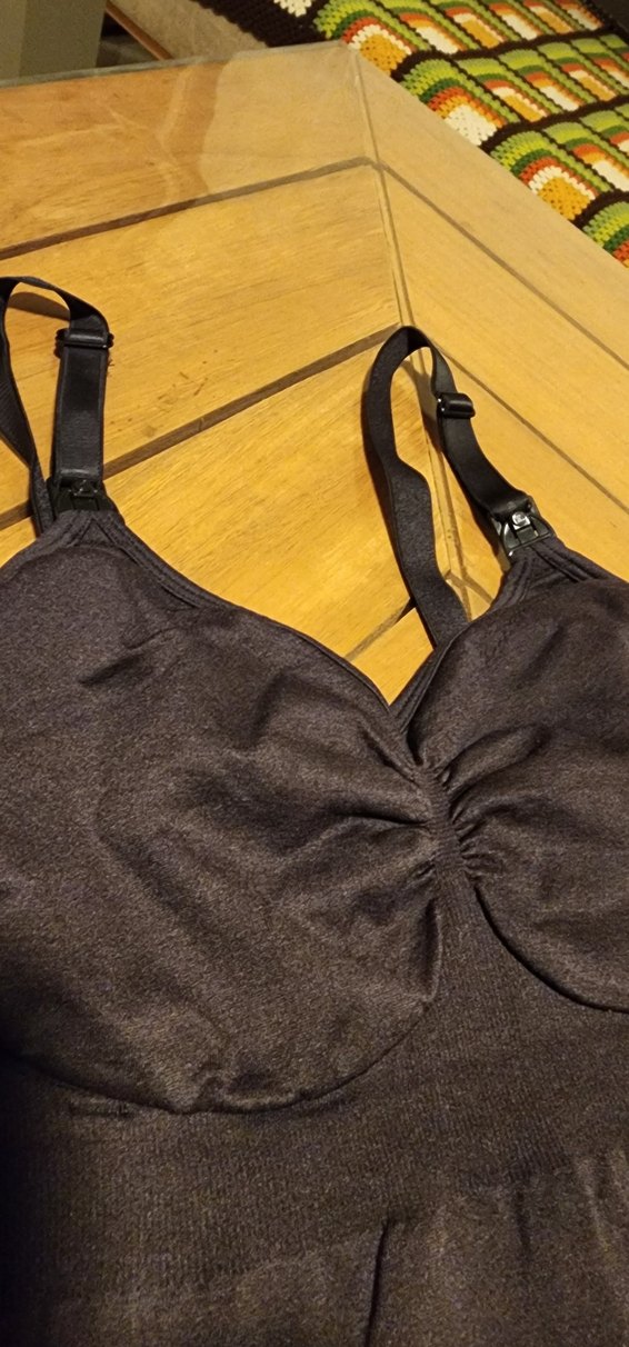 Siyah Göğüs Destekli Emzirme Korsesi - Görsel 3