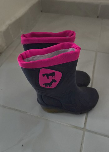 Diğer Kız Çocuk Pembe Lastik Bot Velcro