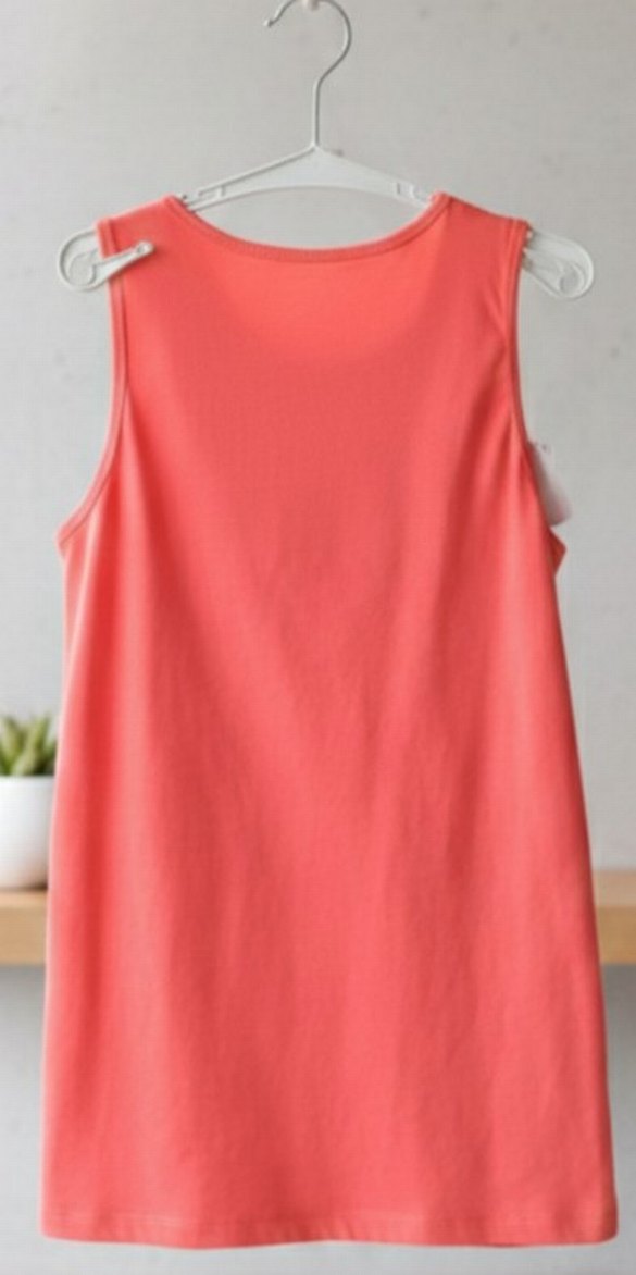 Pembe Fırfırlı Kolsuz tişört - Görsel 2