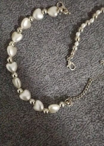 Boncuklu Beyaz Kadın Bileklik - Görsel 2