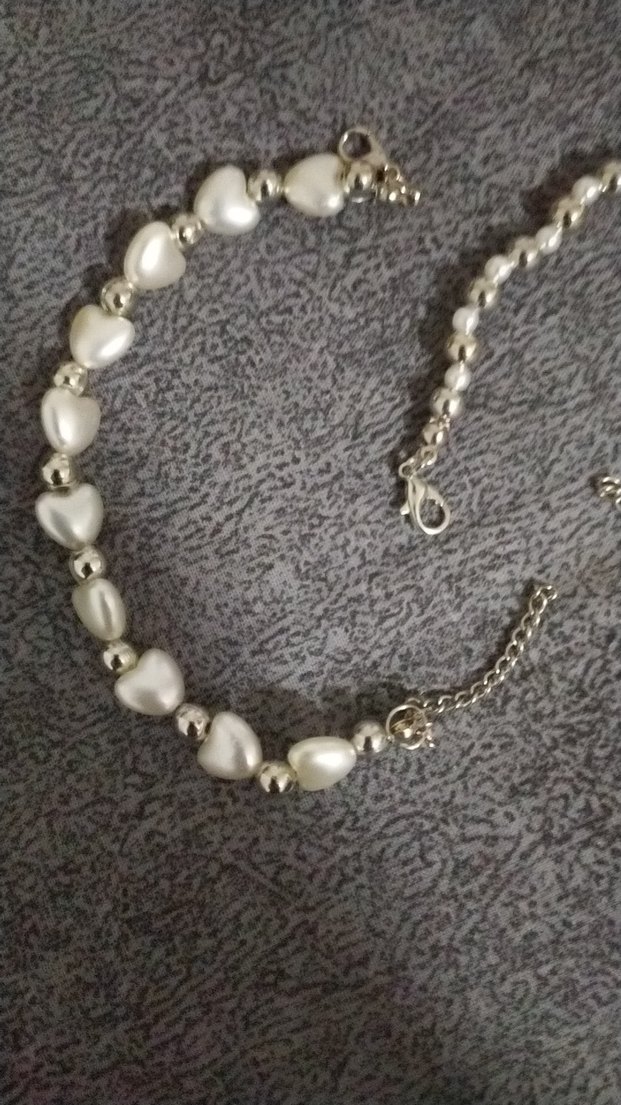 Boncuklu Beyaz Kadın Bileklik - Görsel 2