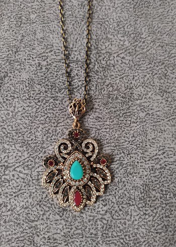 Uzun Zincir Detaylı Bohem Kolye ve Bileklik - Görsel 3