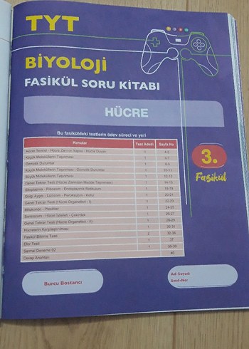  Beden Renk Testokul TYT Biyoloji Fasikül Soru Kitabı